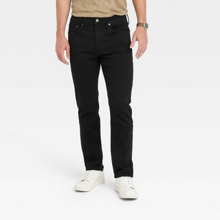 Open Box Men's Comfort Wear Slim Fit Jeans - Goodfellow & Co Black 32x34