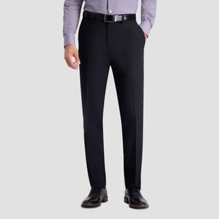 Haggar H26 Men's Flex Series Ultra Slim Suit Pants - Black 28x30