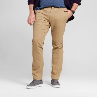 Men's Big & Tall Every Wear Slim Fit Chino Pants - Goodfellow & Co Sculptural Tan 56x30