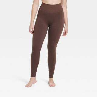 Women's Seamless High-Rise Leggings - All in Motion Espresso XS