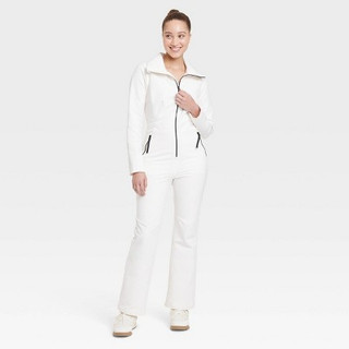 Women's Snowsport Jumpsuit - All in Motion Cream XL