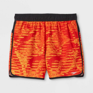 Speedo Men's 5.5" Spicy Orange Print Swim Trunk - S