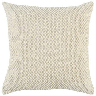 20"x20" Oversize Vintage Square Throw Pillow Cover Ivory - Rizzy Home