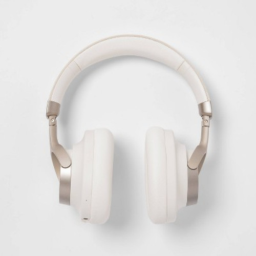 Open Box Active Noise Cancelling Bluetooth Wireless Over-Ear Headphones - heyday White
