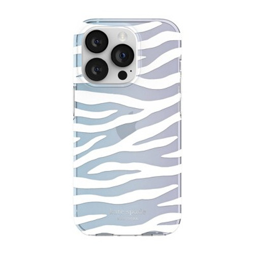 New - Kate Spade New York Apple iPhone 14 Pro Protective Hardshell Case - White Zebra