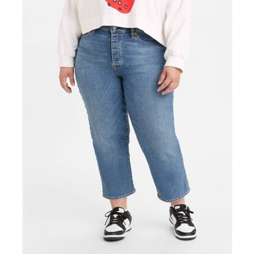 New - Levi's® Women's Plus Size High-Rise Wedgie Straight Cropped Jeans - Love In The Mist 22