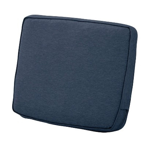 Open Box 23"x22" Montlake Water Resistant Patio Lounge Back Cushion Indigo Blu