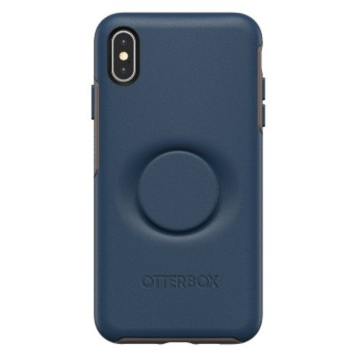 New - OtterBox Apple iPhone XS Max Otter + Pop Symmetry Case (with PopTop) - Go To Blue
