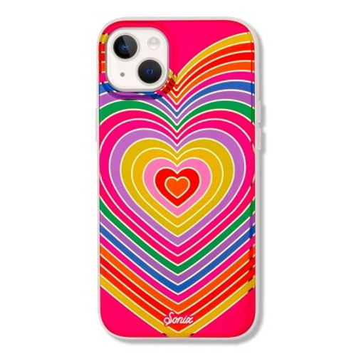 New - Sonix Apple iPhone 14 Plus Case with MagSafe - Rainbow Hearts