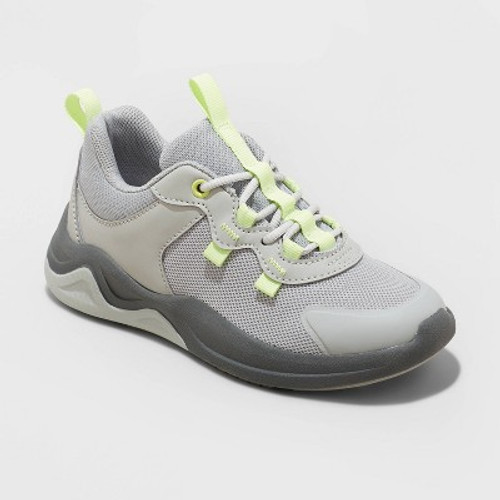 New - Kids' Nate Performance Sneakers - All in Motion Gray 6
