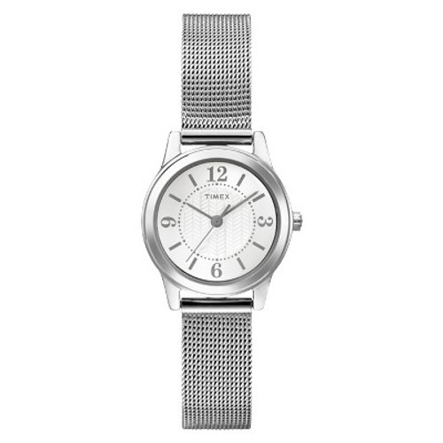 New - Women's Timex Watch with Mesh Bracelet - Silver T2P457JT