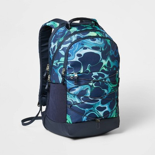 New - Sporty 19" Backpack Blue Marbled - All in Motion