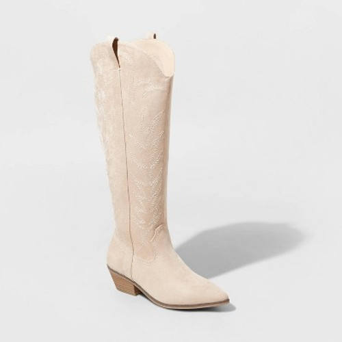 New - Women's Sommer Stitch Western Boots - Universal Thread Tan 5.5