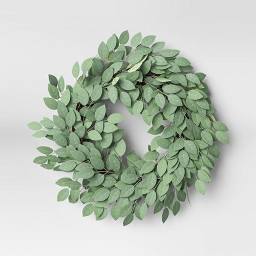New - Leaf Wreath Green - Threshold
