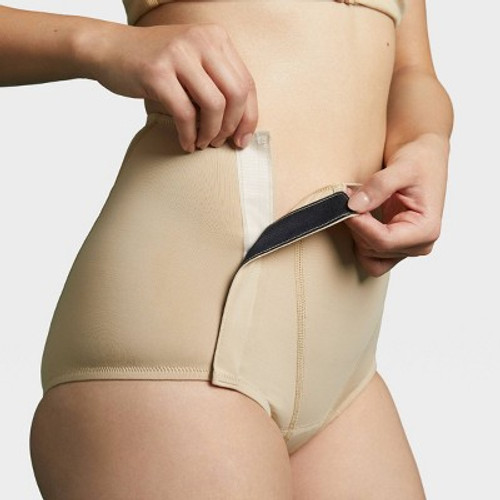 New - Slick Chicks Women's Adaptive Urinary Incontinence Briefs with Hook and Loop - Beige L
