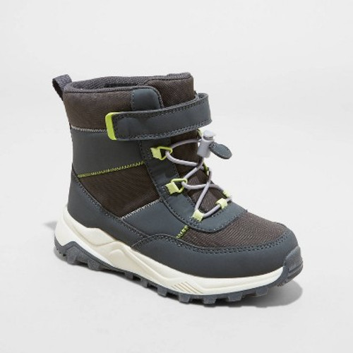 New - Boys' Noah Hiker Winter Boots - Cat & Jack Charcoal Gray 6