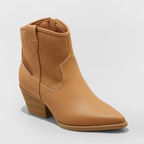 New - Women's Kay Western Boots - Universal Thread Tan 5