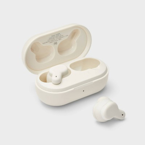 Open Box Active Noise Canceling True Wireless Bluetooth Earbuds - Stone White