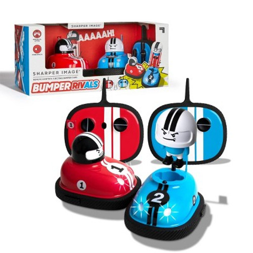 Open Box Sharper Image RC Red & Blue Ejecting Bumper Rivals Set - 6pc