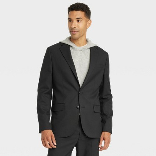 New - Men's Slim Fit Suit Jacket - Goodfellow & Co Black 38L