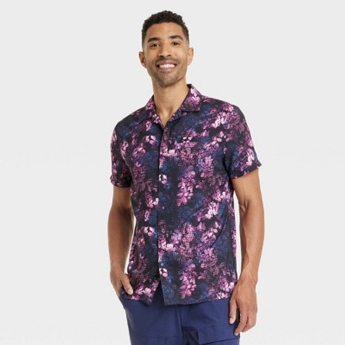 New - Men's Short Sleeve Resort T-Shirt - All in Motion Navy S