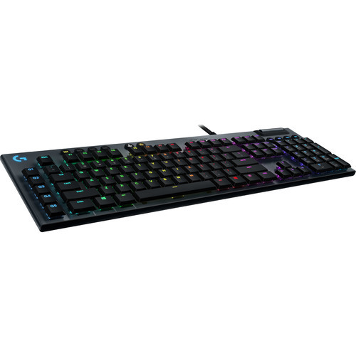Logitech - G815 LIGHTSYNC Full-size Wired Mechanical GL Clicky Switch Gaming Keyboard