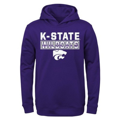 New - NCAA Kansas State Wildcats Toddler Boys' Poly Hooded Sweatshirt - 4T