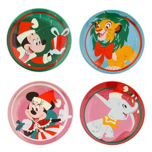 New - Disney Set of 4 Dining Plates