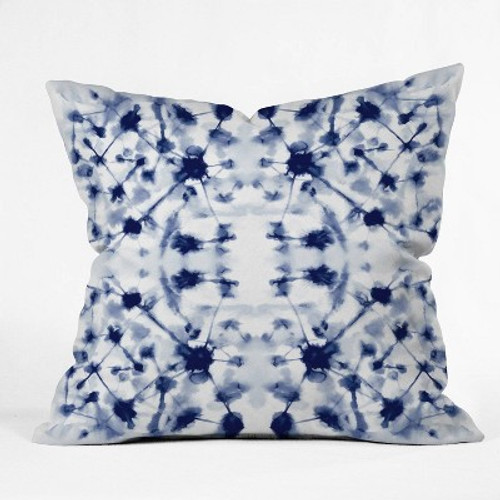 Open Box Jacqueline Maldonado Cosmic Connections Blue Throw Pillow Blue - Deny Designs