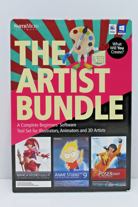 New - Home/office Software NOVA The Artist Bundle (Anime/Manga/Poser)