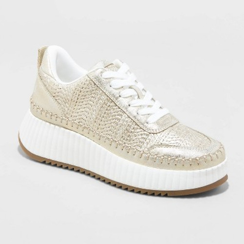 New - Women's Persephone Sneakers - Universal Thread Gold 6