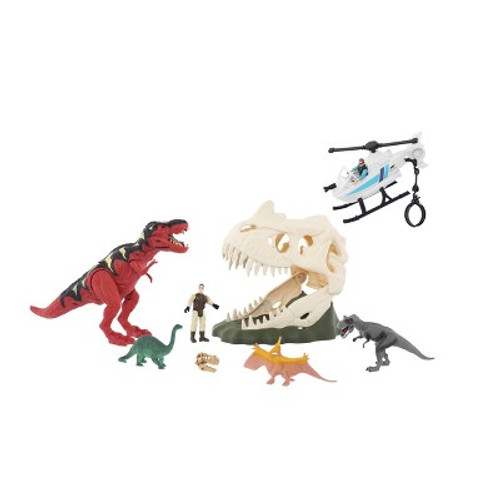 New - Animal Planet Electronic Fire Skull Playset