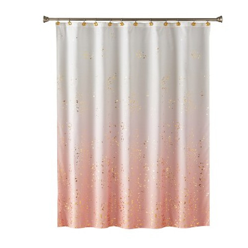 New - Splatter Shower Curtain Pink - Saturday Knight Ltd.