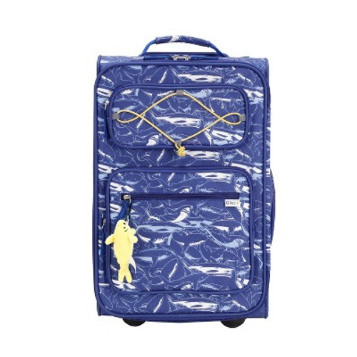 New - Crckt Kids' Softside Carry On Suitcase - Blue Shark