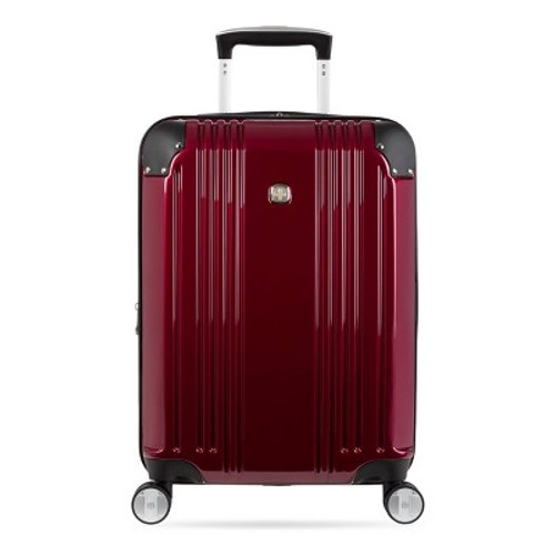 New - SWISSGEAR Spartan Hardside Carry On Suitcase - Red