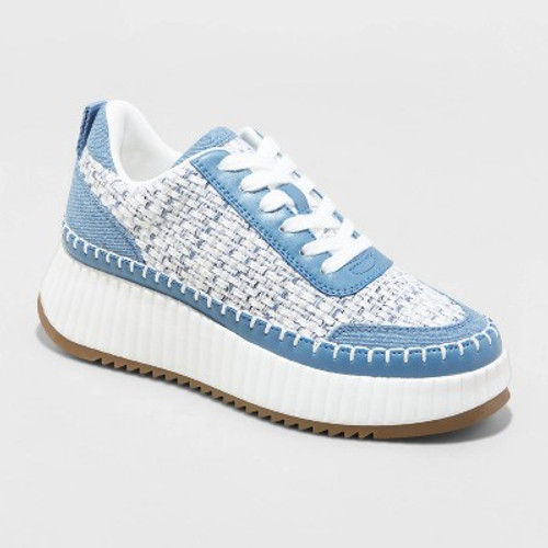 New - Women's Persephone Sneakers - Universal Thread Blue Denim 6.5