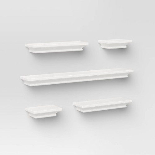 New - 5pc Traditional Shelf Set White - Threshold