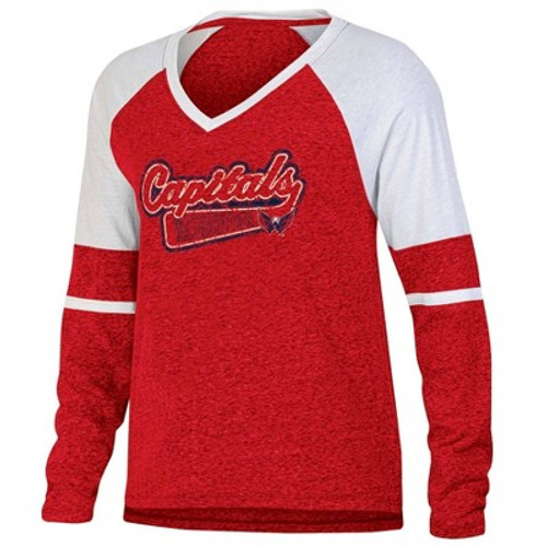 New - NHL Washington Capitals Women's Long Sleeve Dark T-Shirt - L