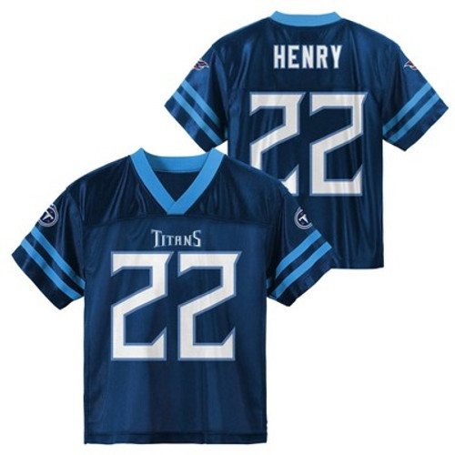 New - NFL Tennessee Titans Toddler Boys' Short Sleeve Henry Jersey - 2T