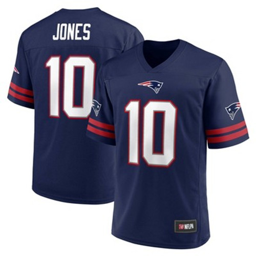 New - NFL New England Patriots Jones #10 Men's V-Neck Jersey - L