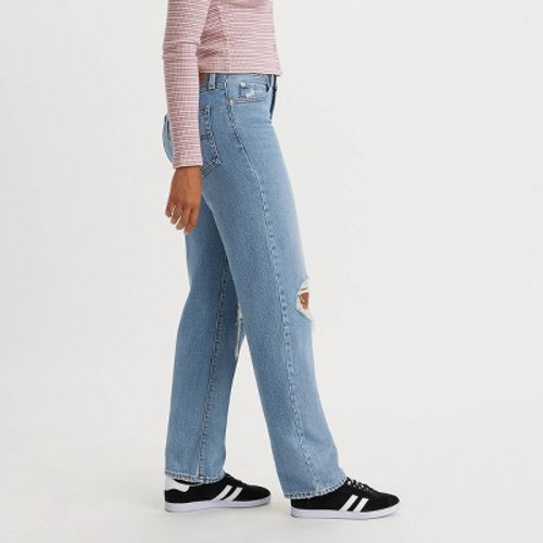 New - Levi's Women's Mid-Rise '94 Baggy Jeans - Caution Hot Pants 26