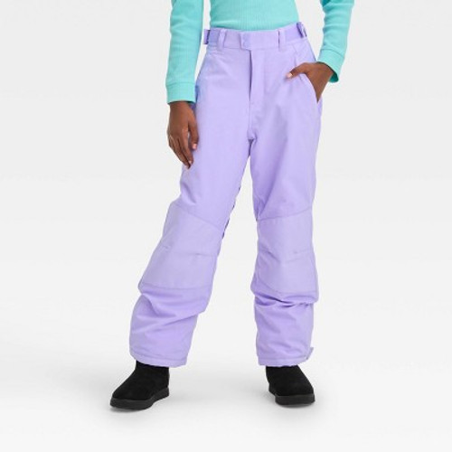 New - Kids' Waterproof Snow Pants - All in Motion Lavender XS