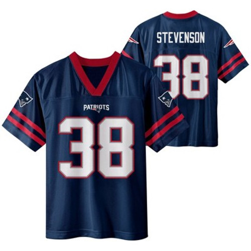 NFL New England Patriots Boys' Short Sleeve Stevenson Jersey - XS