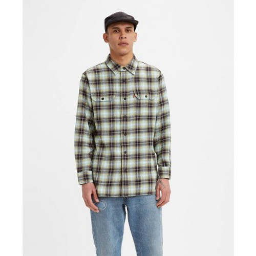 New - Levi's Men's Classic Fit Long Sleeve Button-Down Shirt - Olive Green S