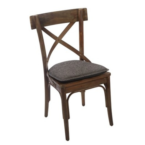 Gripper Raindrops Delightfill Chair Cushion Set of 2 - Gray