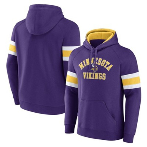 New - NFL Minnesota Vikings Men's Old Reliable Fashion Hooded Sweatshirt - S