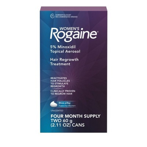 New - Women's Rogaine 5% Minoxidil Foam for Hair Thinning and Loss, Topical Treatment for Hair Regrowth - 2.11oz