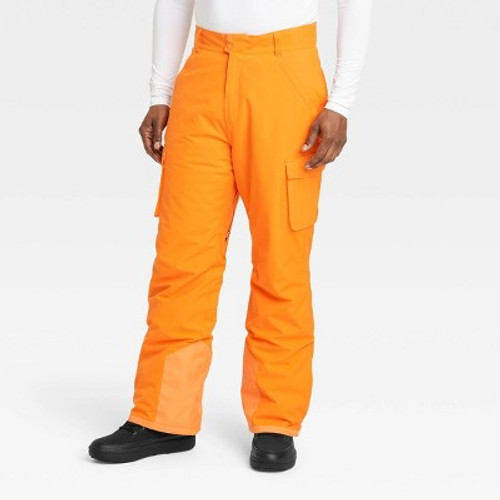 New - Men's Snow Sport Pants with Insulation - All in Motion Orange S