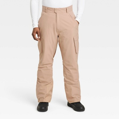 New - Men's Snow Sport Pants with Insulation - All in Motion Brown L