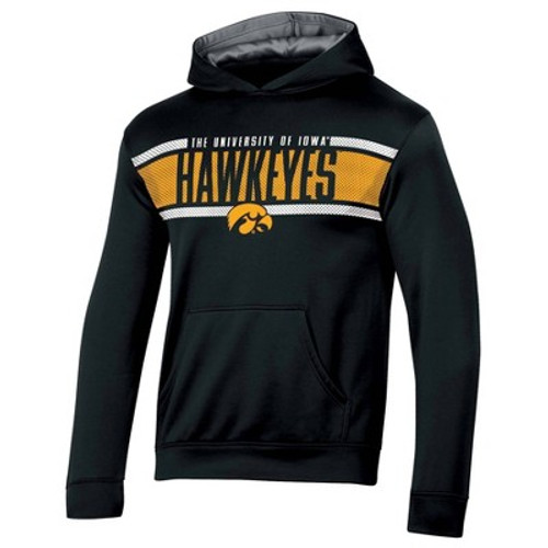 New - NCAA Iowa Hawkeyes Boys' Poly Hooded Sweatshirt - S